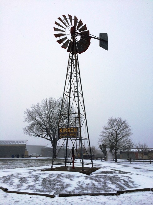 Snowy Windmill